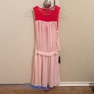 Express Pink and Red Dress never worn- new with tags
